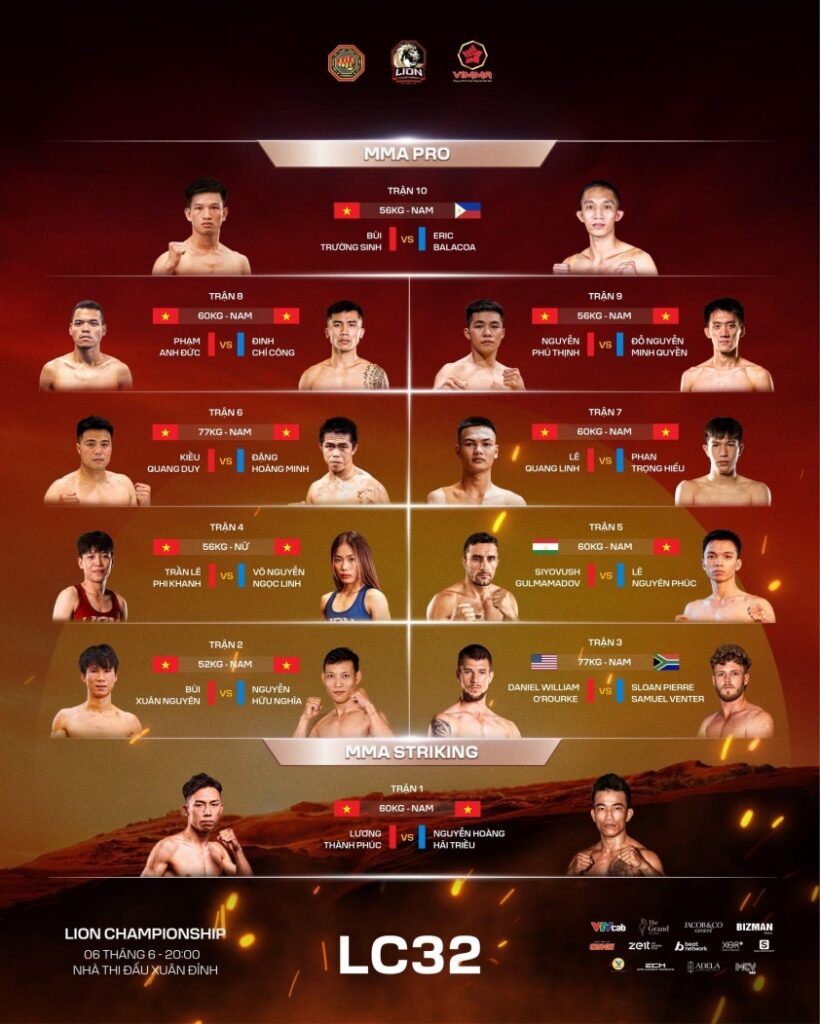Trực tiếp LION Championship 32, 20h00 hôm nay 6/6 845565