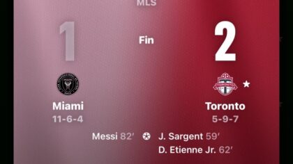 Messi tỏa sáng nhưng Inter Miami vẫn hứng chịu thất bại cay đắng trên sân nhà